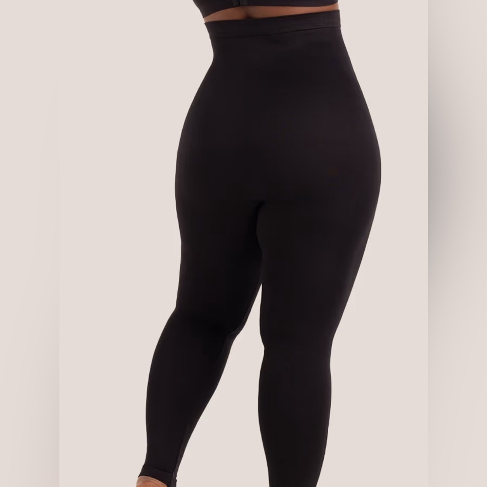 NWT Shapemint Essentials, High-Waisted Shaping Leggings, Black, Large & Small - Picture 2 of 4